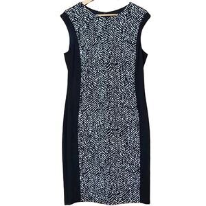 Vince Camuto Black And White Sleeveless Dress Women's Size 14‎
